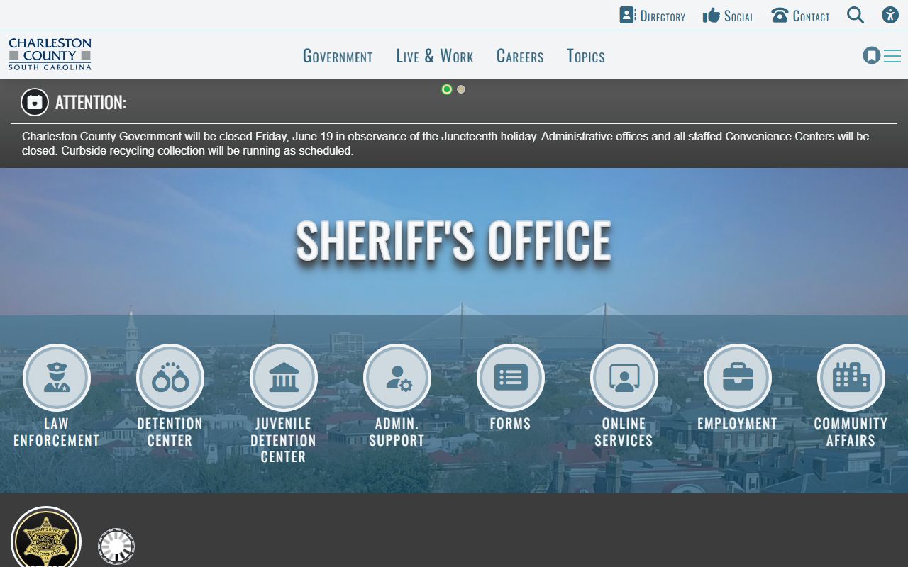 Charleston County court dockets Sheriff news list