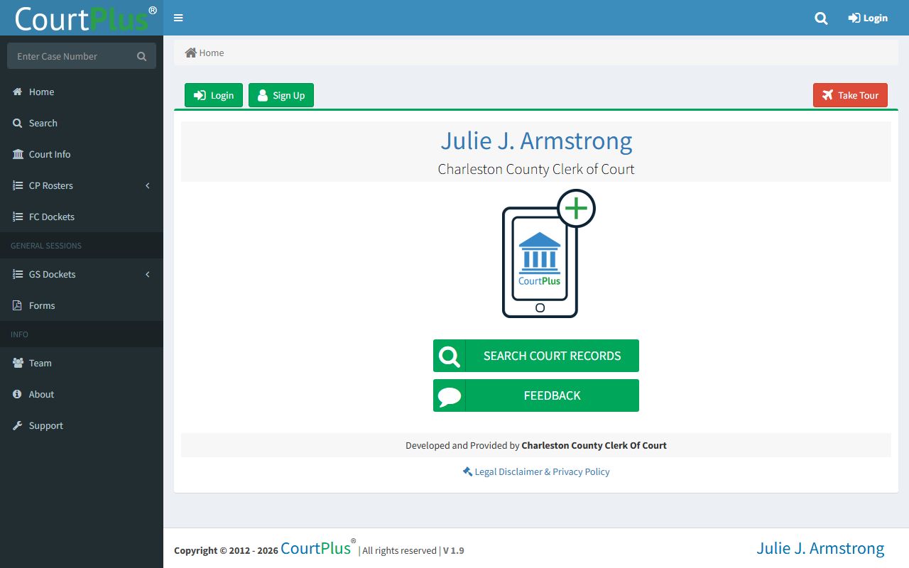 Charleston County court records CourtPlus portal