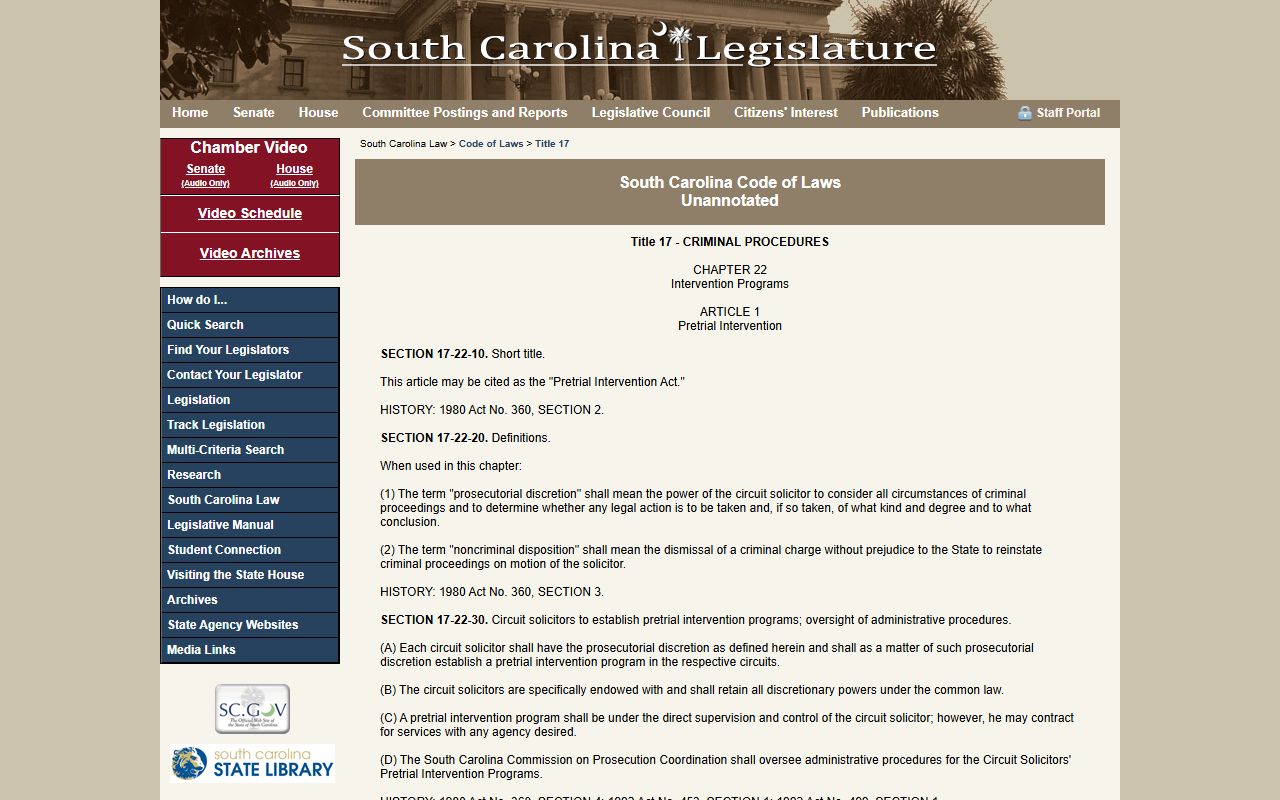 Charleston County criminal court records South Carolina expungement statute