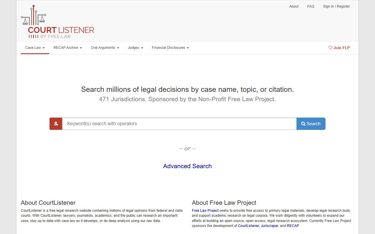 Charleston County Circuit Court CourtListener federal record distinction