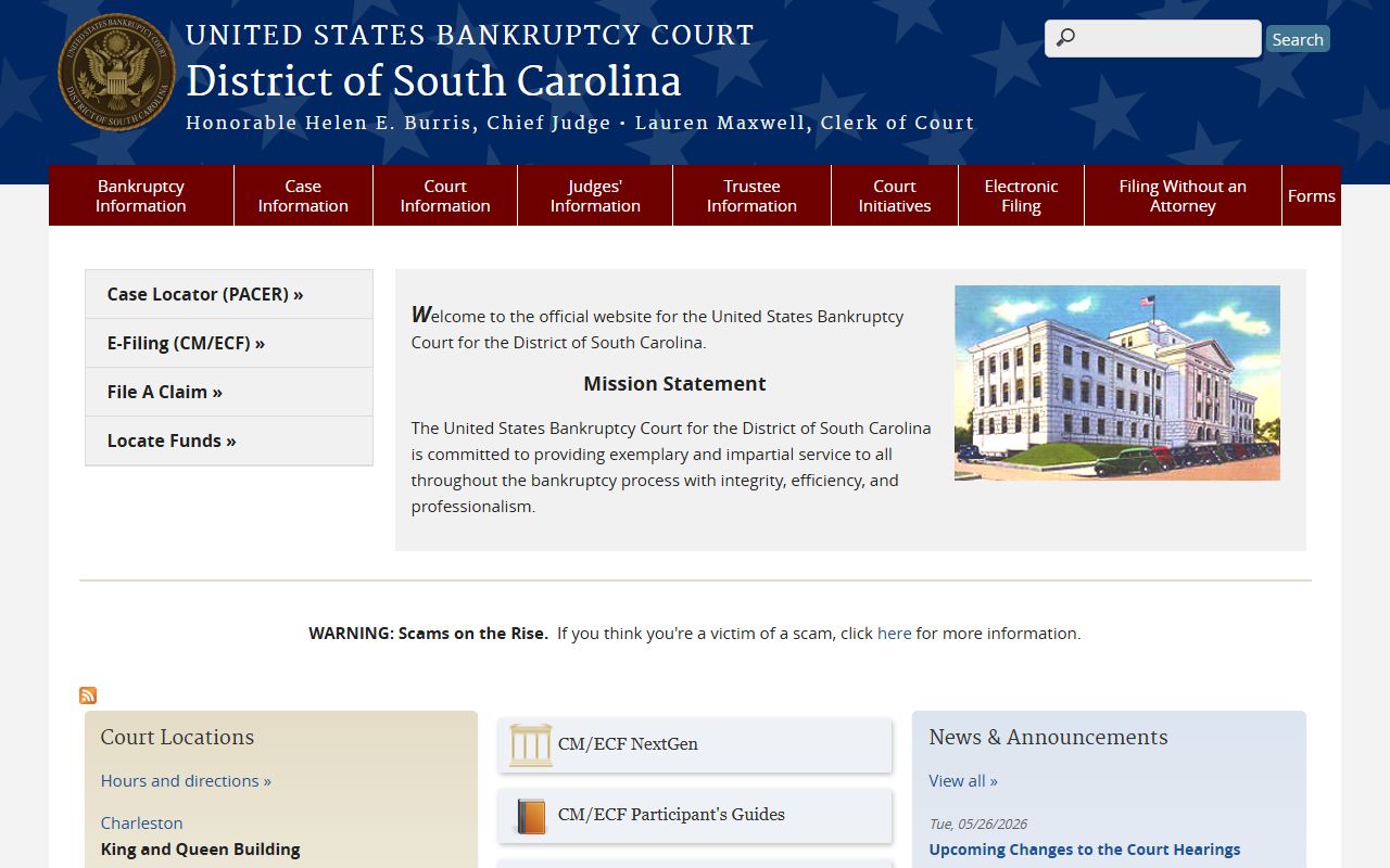 Charleston County Circuit Court bankruptcy court distinction