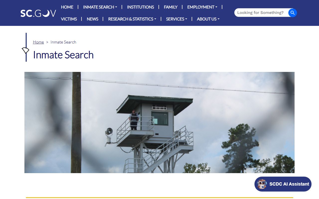Charleston County inmate search SCDC state prison locator